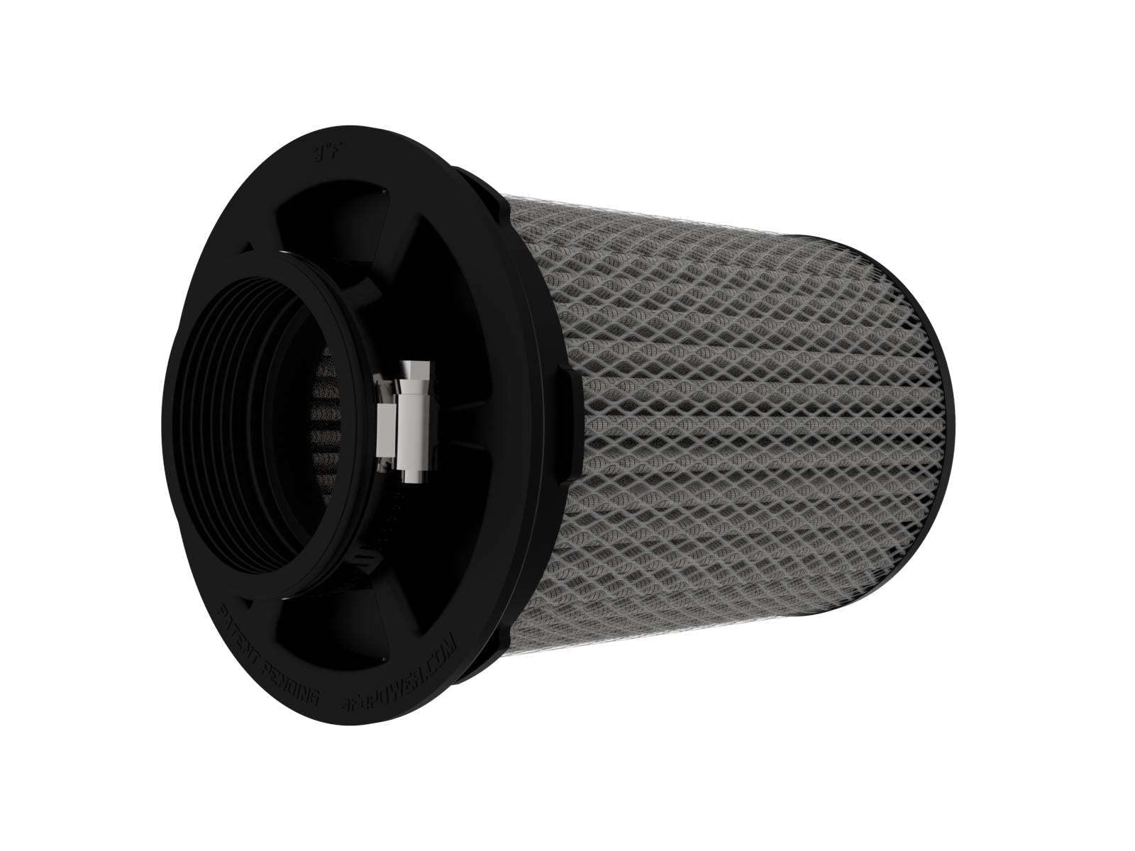 Momentum Intake Replacement Air Filter aFe POWER w/Pro DRY S Media - 3" Inlet, 8" Tall - #20-91203DM