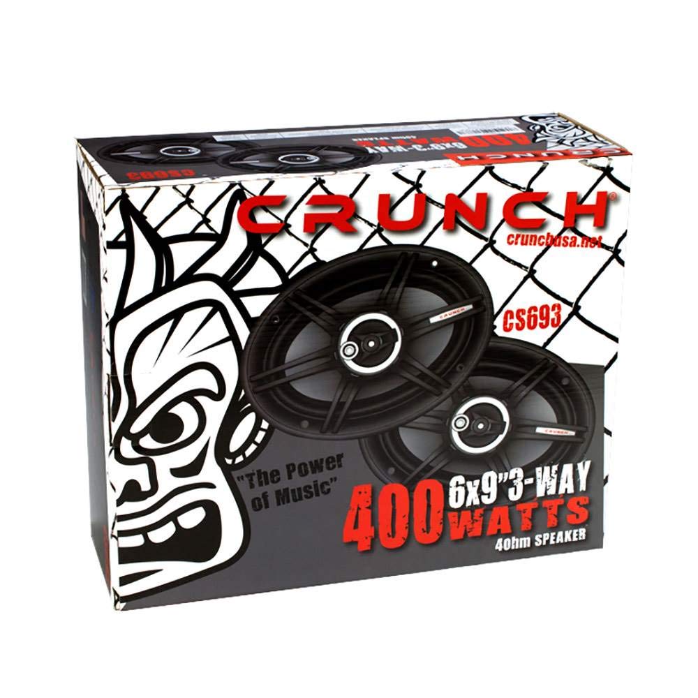 CS693 Crunch Full Range 3-Way Car Speaker, 6 x 9-Inch