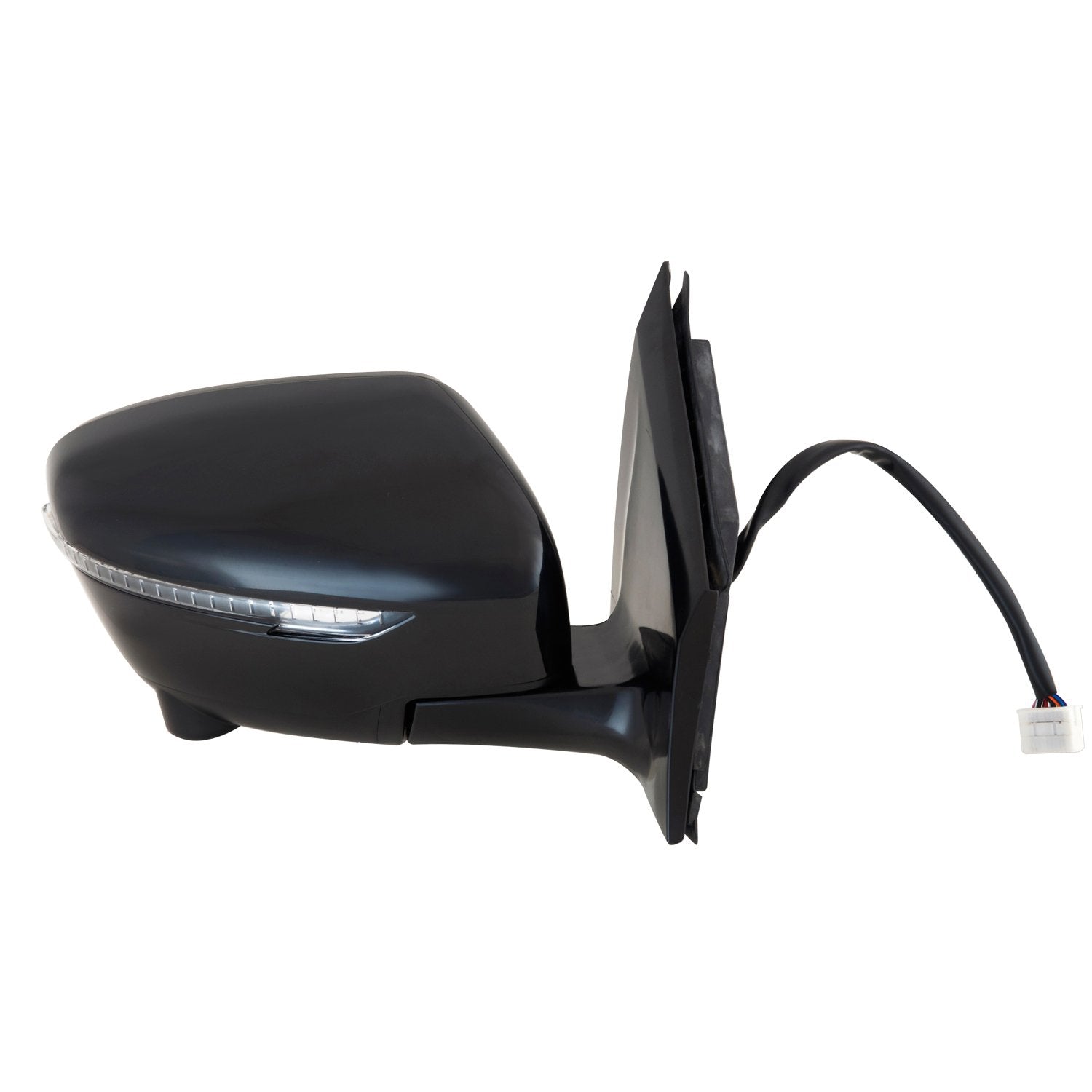 Passenger Side Fit System 68085N Mirror for Nissan Murano, Black, PTM Cover, w/Turn Signal, Memory, CCD Camera, Foldaway, Heated Power