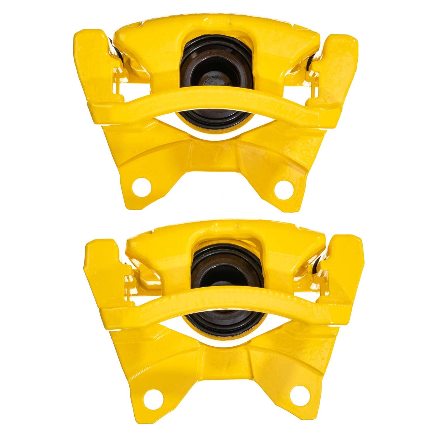 Power Stop S5046YLW Rear Pair of High-Temp Yellow Powder Coated Calipers