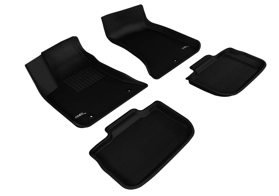 KAGU Floor Mat 3D MAXpider Custom Fit (BLACK) Compatible with CHRYSLER 300 RWD 2011-2023 - Full Set