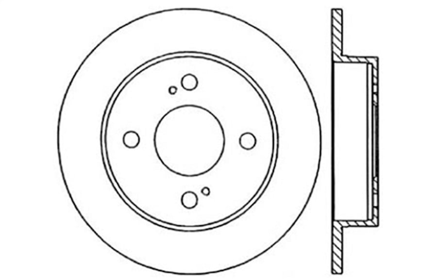 Sport Drilled/Slotted Brake Rotor StopTech 127.42051L (Rear Left), 1 Pack