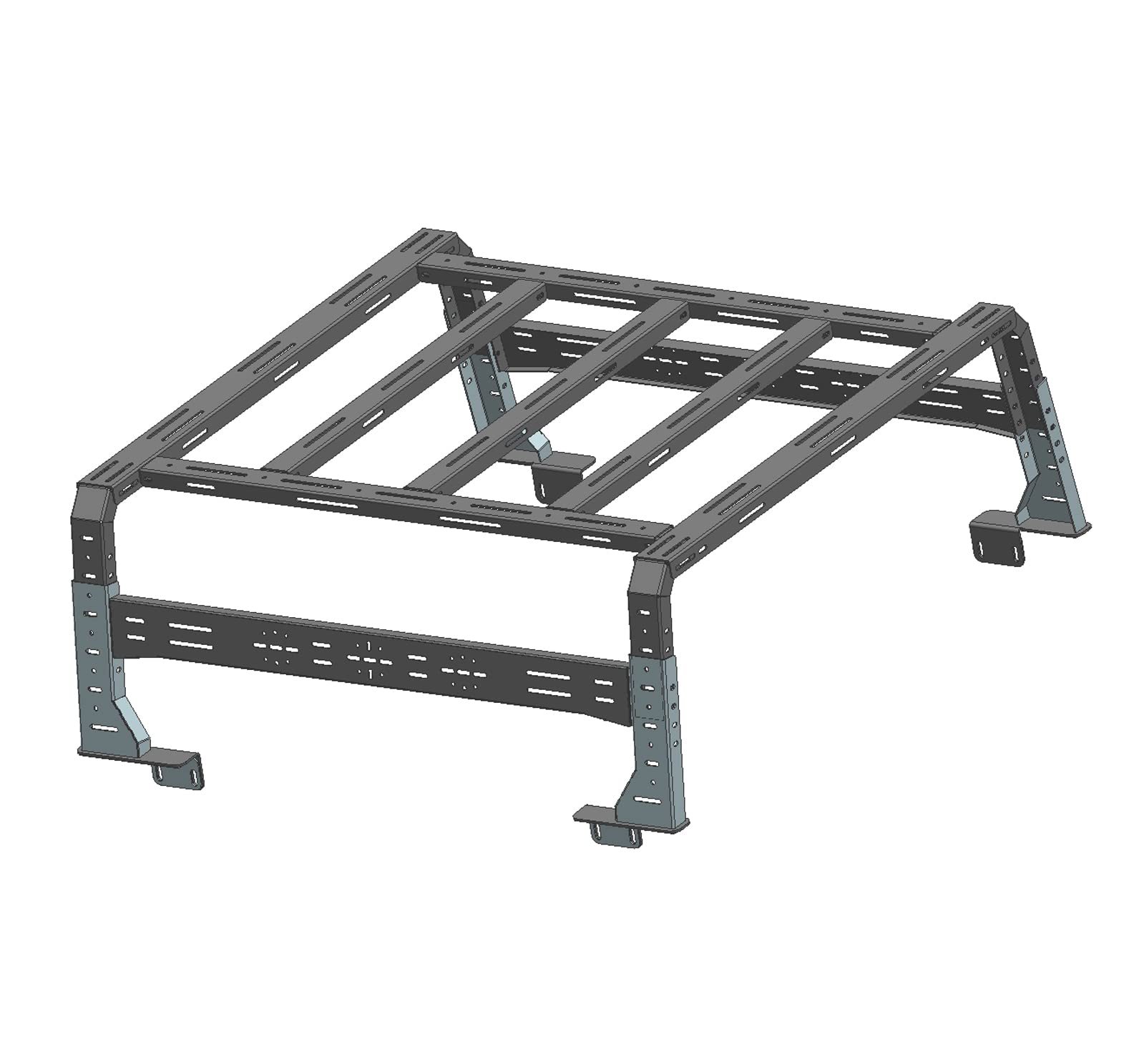 Overland Black Horse Bed Rack Black Compatible with 14-24 Silverado 1500|14-24 Ram 1500|14-24 Ram 2500|14-24 Ram 3500|15-24 Ford F-150|15-24 Tundra|16-24 Titan-TR11B