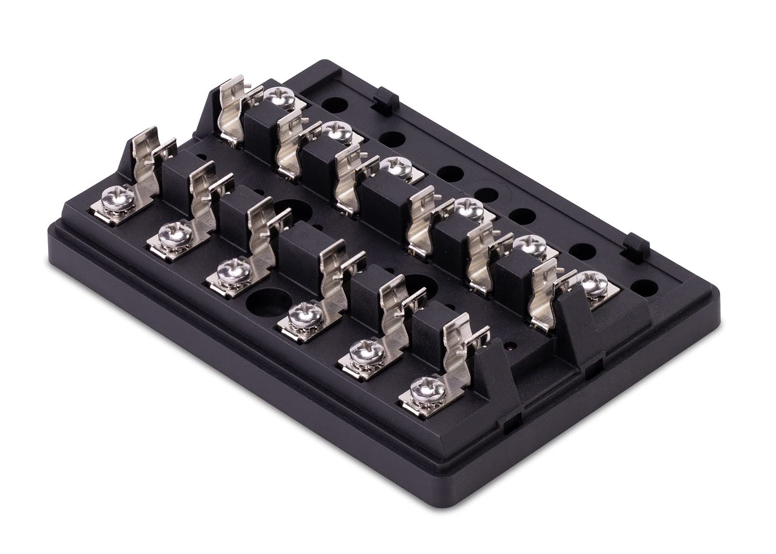 409 Series Fuse Block, Sierra FS40920, 6 Gang AGC Independent Source w/Cover