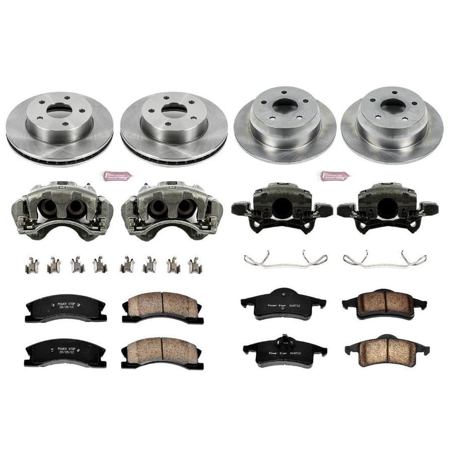 Power Stop KCOE2150 1-Click OE Replacement Brake Kit with Calipers For Jeep Grand Cherokee Autospecialty 1999-2004 [Model Specific]