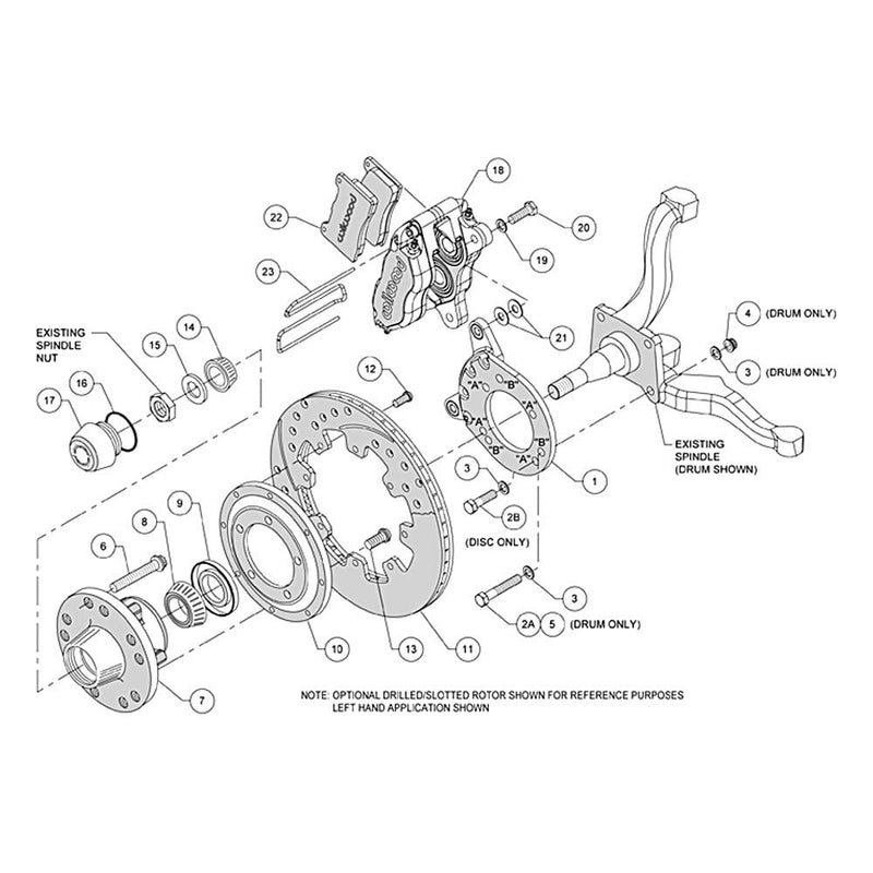 12.19" DP-DB Front Kit, Drill, Red