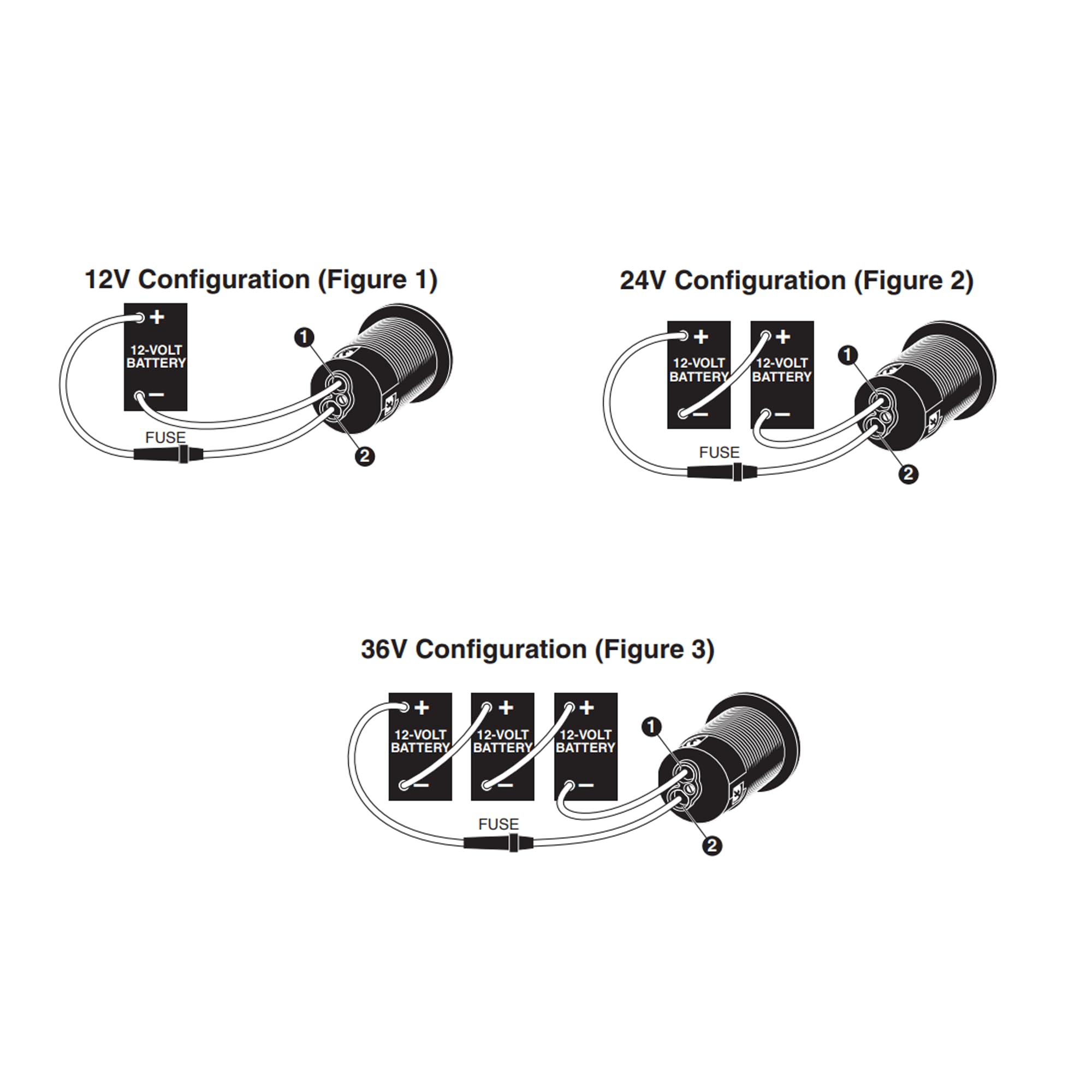 2-Wire Marinco ConnectPro Trolling Motor Receptacle, 12VBRS2