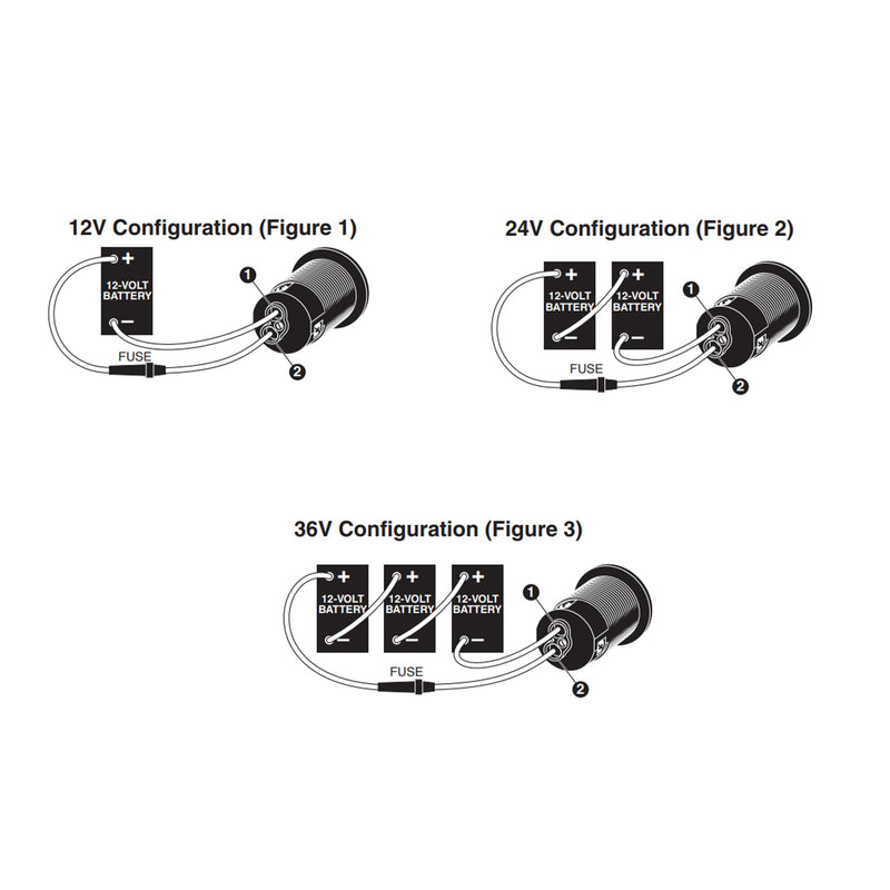 2-Wire Marinco ConnectPro Trolling Motor Receptacle, 12VBRS2