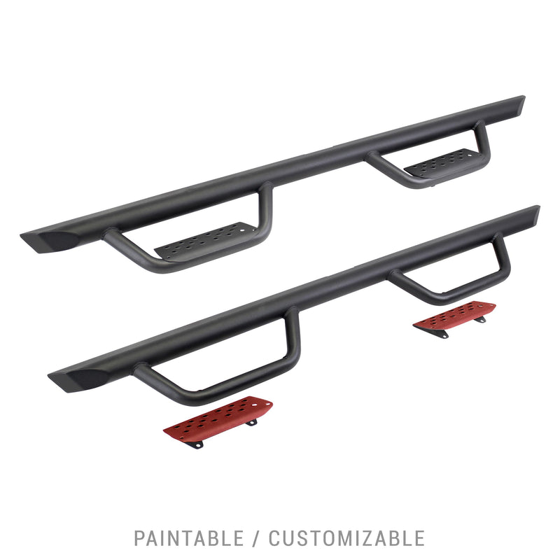 Dominator Xtreme D2 Sidestep & Brackets Go Rhino | Mild Steel, Textured Black | D224029T | Fits 2021-2024 Ford Bronco Sport 4-Door (Excludes Bronco)