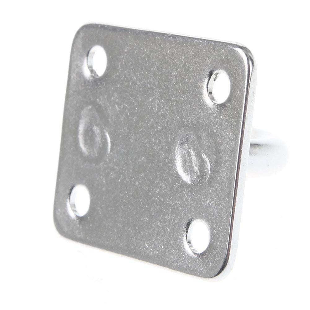 Eye Plate Kathleen0 4 Holes Rectangle Yacht Accessories Marine pe Fixing Hardware with Ring Boat Deck Stainless Steel