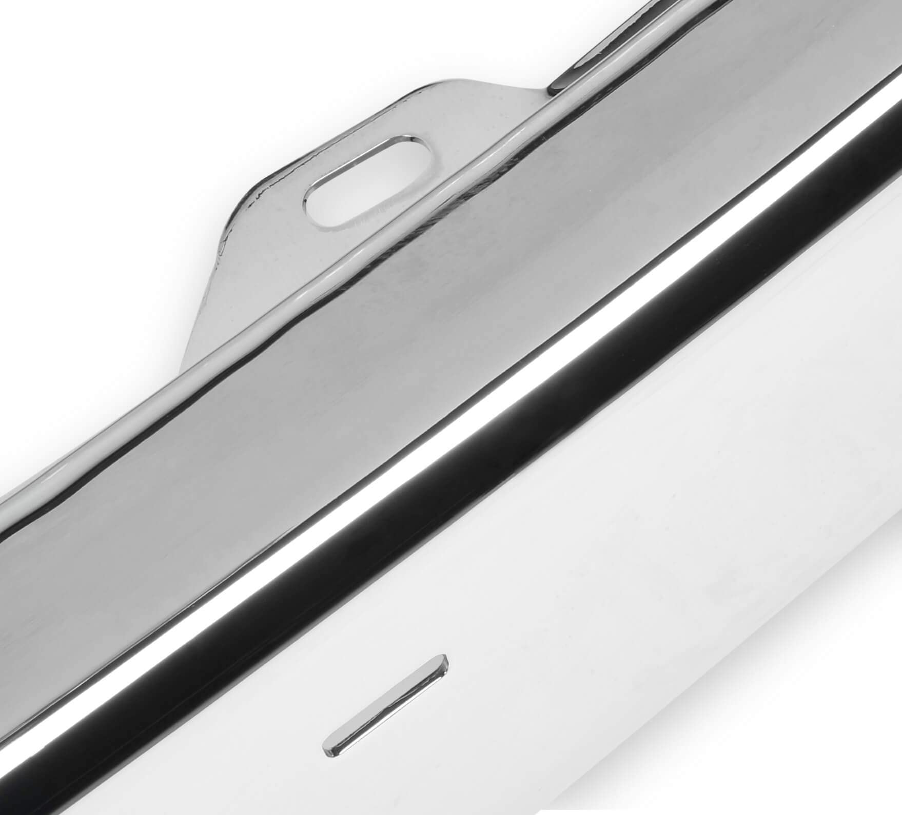 Holley 04-401 Classic Trucks GMT400 Premium Front Bumper - w/Impact Strip Holes - Chrome