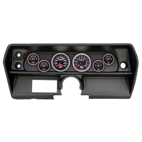 AutoMeter Dash Kit Direct Fit, (3 3/8" X2, 2 1/16" X4), Chevy Nova 68, Sport-Comp Ii (2905-12)