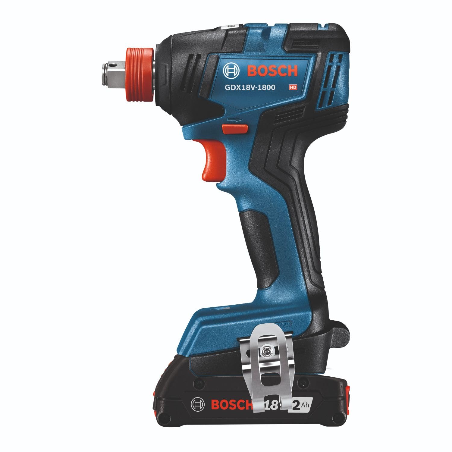 GXL18V-240B22 Bosch 18V 2-Tool Combo Kit with 1/2 In. Hammer Drill/Driver, Two-In-One 1/4 In. and 1/2 In. Bit/Socket Impact Driver/Wrench and (2) 2 Ah Standard Power Batteries