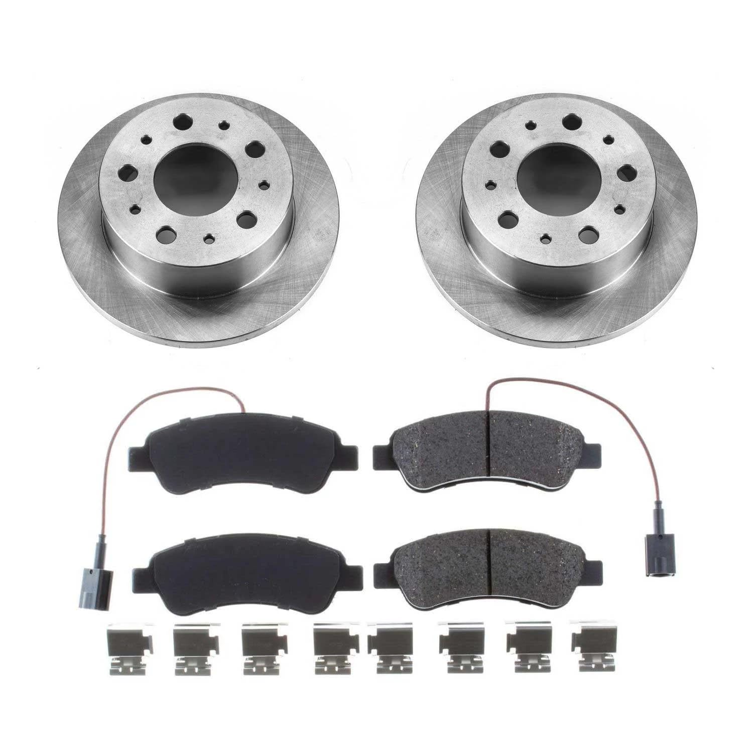 Power Stop KOE7310 Rear Replacement Brake Kit-OE Brake Rotors & Ceramic Brake Pads For Ram ProMaster 1500, Ram ProMaster 2500, Ram ProMaster 3500 [Model Specific]