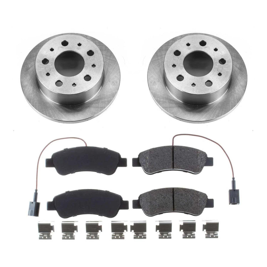 Power Stop KOE7310 Rear Replacement Brake Kit-OE Brake Rotors & Ceramic Brake Pads For Ram ProMaster 1500, Ram ProMaster 2500, Ram ProMaster 3500 [Model Specific]