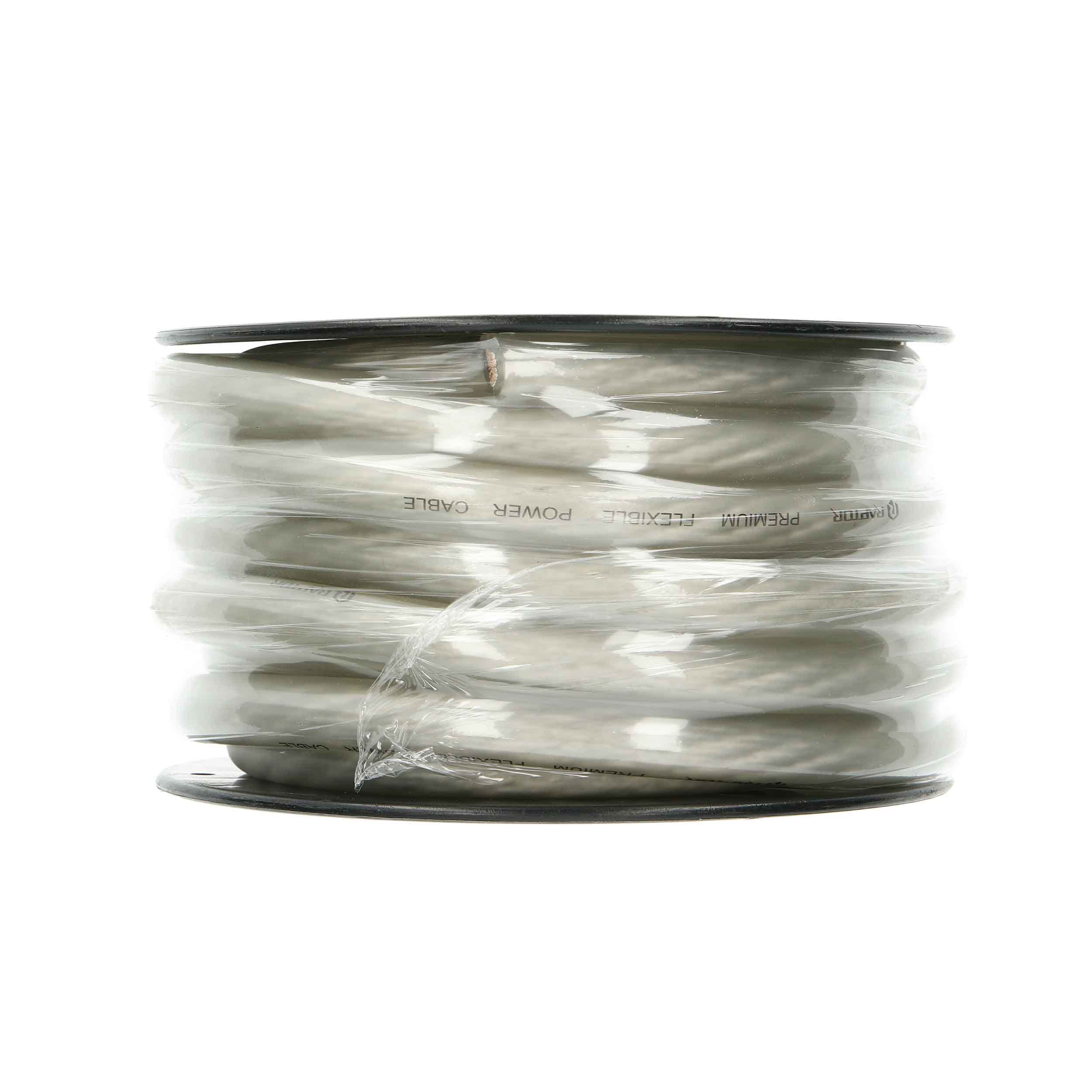 PRO Series Raptor by METRA Electronics Power Wire 1/0 AWG Oxygen Free Copper - Clear - R51-0-25C