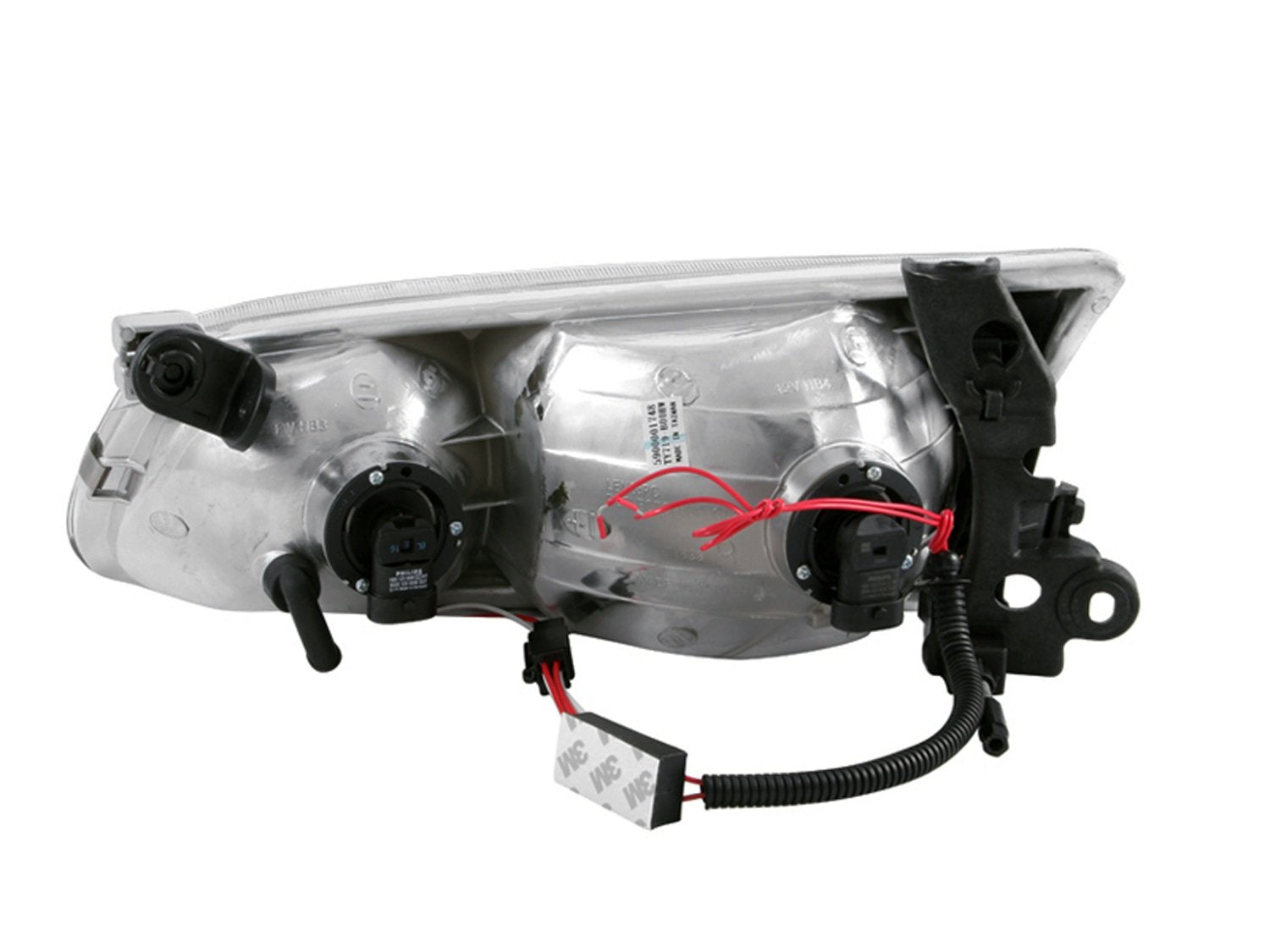 Toyota Camry Anzo USA 121124 with Halo Chrome Headlight Assembly - (Sold in Pairs)