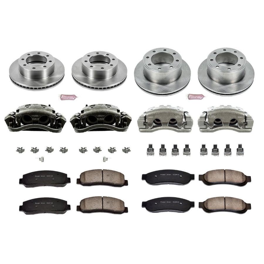 Power Stop Autospecialty KCOE1782 OE Replacement Brake Kit with Calipers For 2005 2006 Ford F250 F350