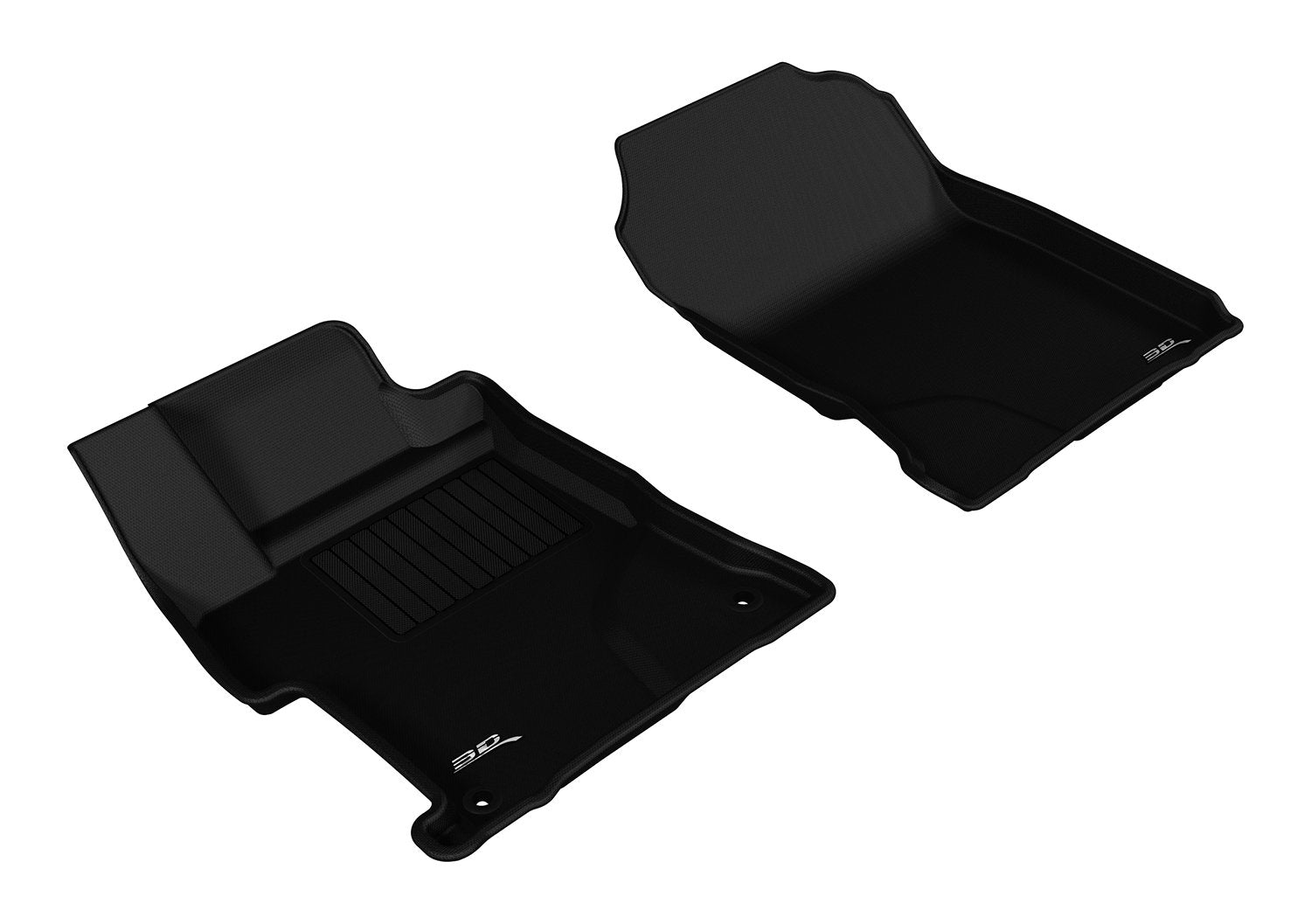 Kagu 3D MAXpider Custom Fit Floor Mat (Black) for 2014-2015 Honda Civic Sedan - 1ST Row