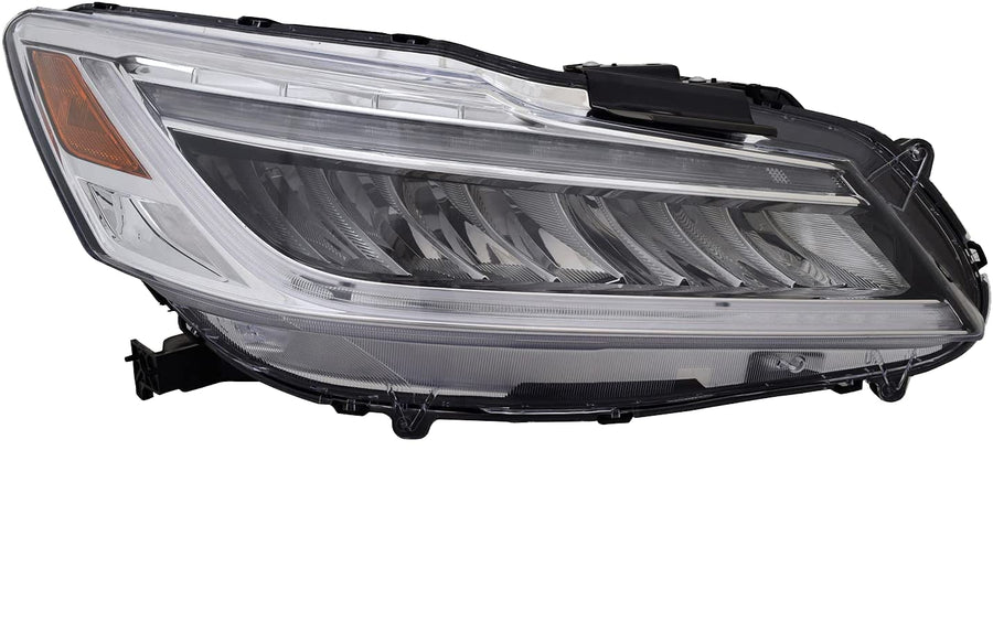 Right TYC Headlight Assembly Compatible with 2016-2017 Honda Accord