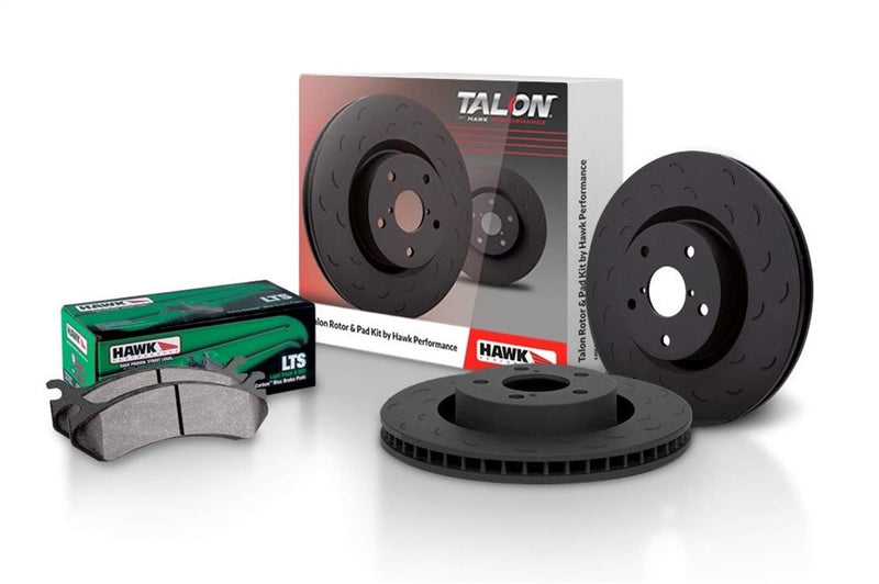 Talon Slotted-Only Hawk Performance Brakes and LTS Brake Pad Kit