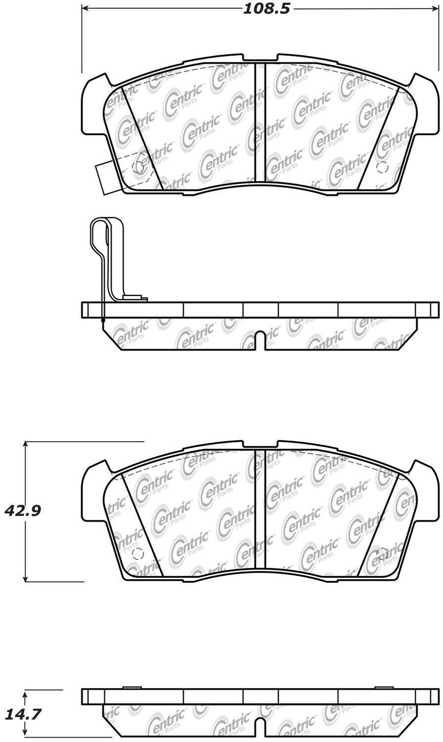 MIT Posi-Quiet Pads PosiQuiet Ceramic Pad