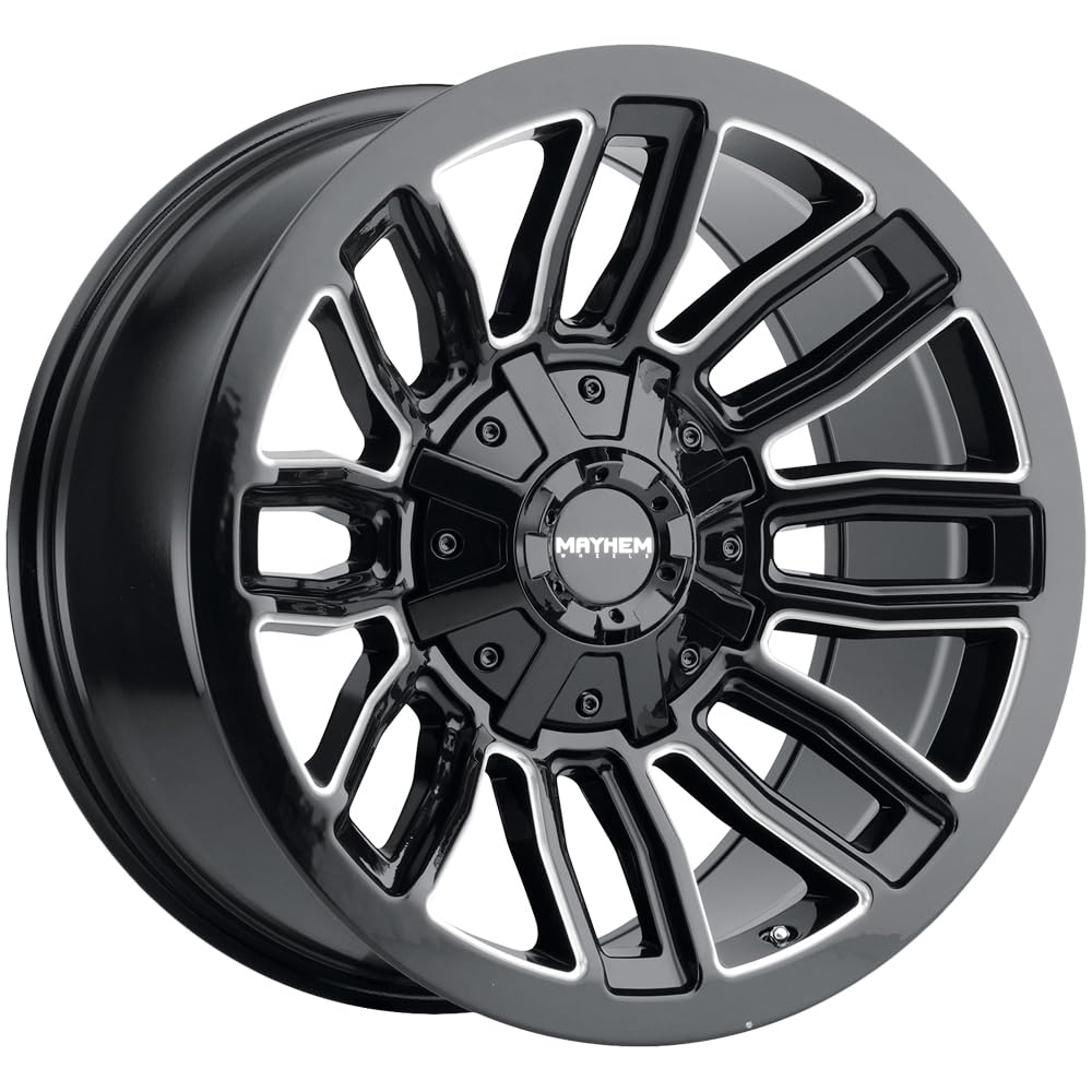 20x10 MAYHEM Decoy (8108) 6x135/6x139.7-19et mm Gloss Black/Milled Spokes Wheel