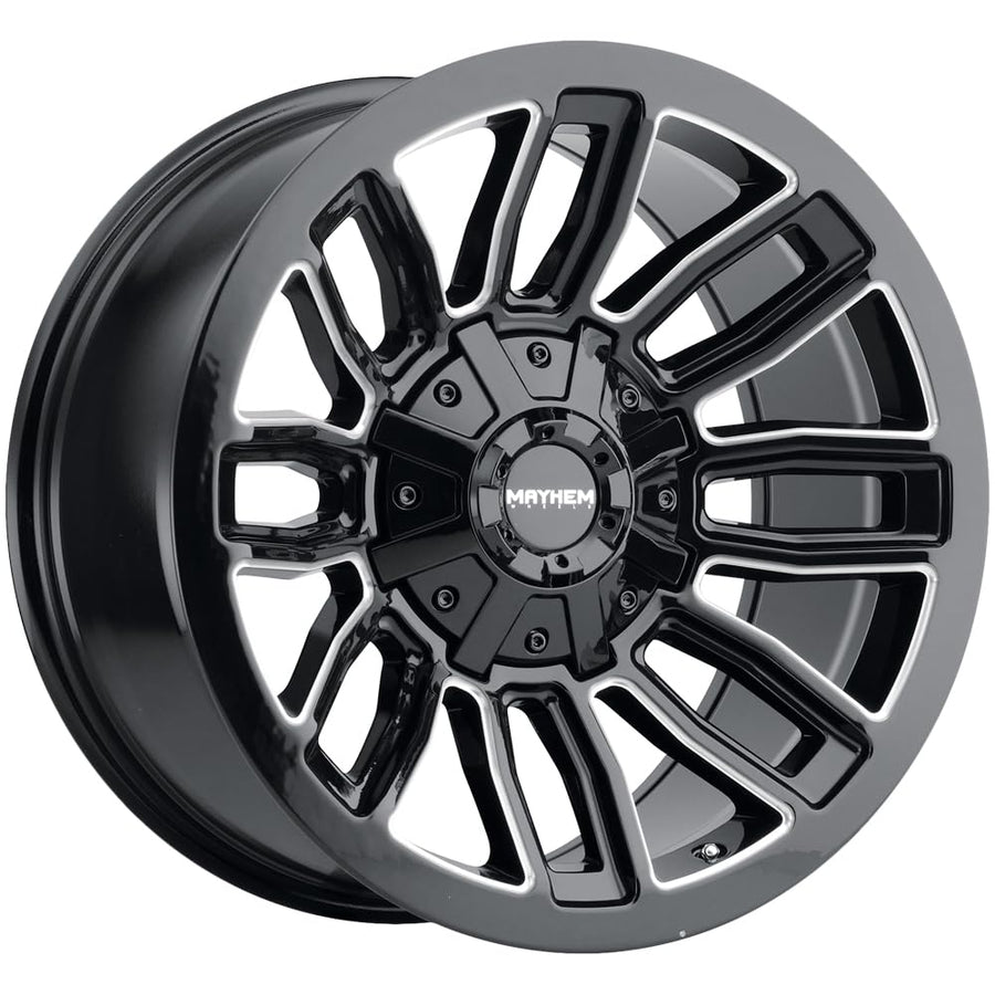 20x10 MAYHEM Decoy (8108) 6x135/6x139.7-19et mm Gloss Black/Milled Spokes Wheel
