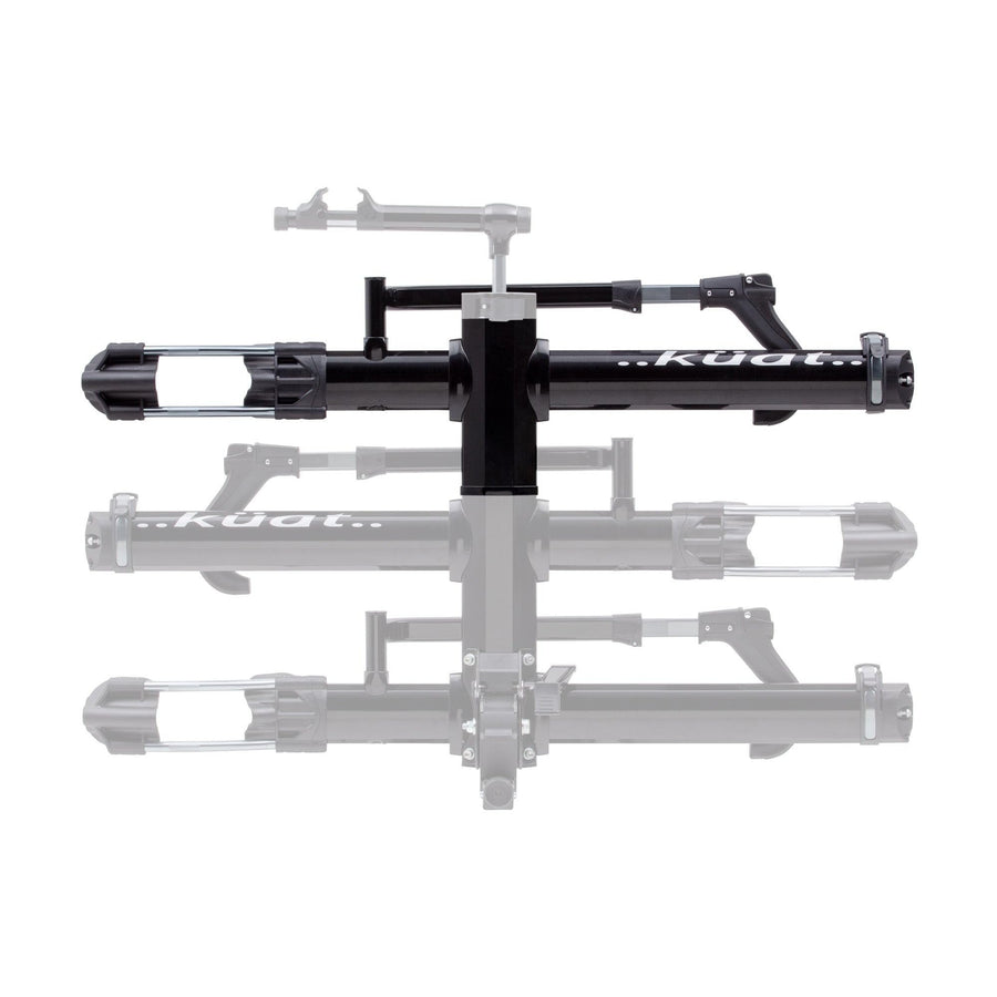 KUAT NV 2.0 Add-On - 2" +1 -Bike Rack | Increases The 2" NV to a 3-Bike Hitch Rack | Rugged All-Metal Construction | E-Bike Compatible | Easy Installation | Black Metallic (NA21B)