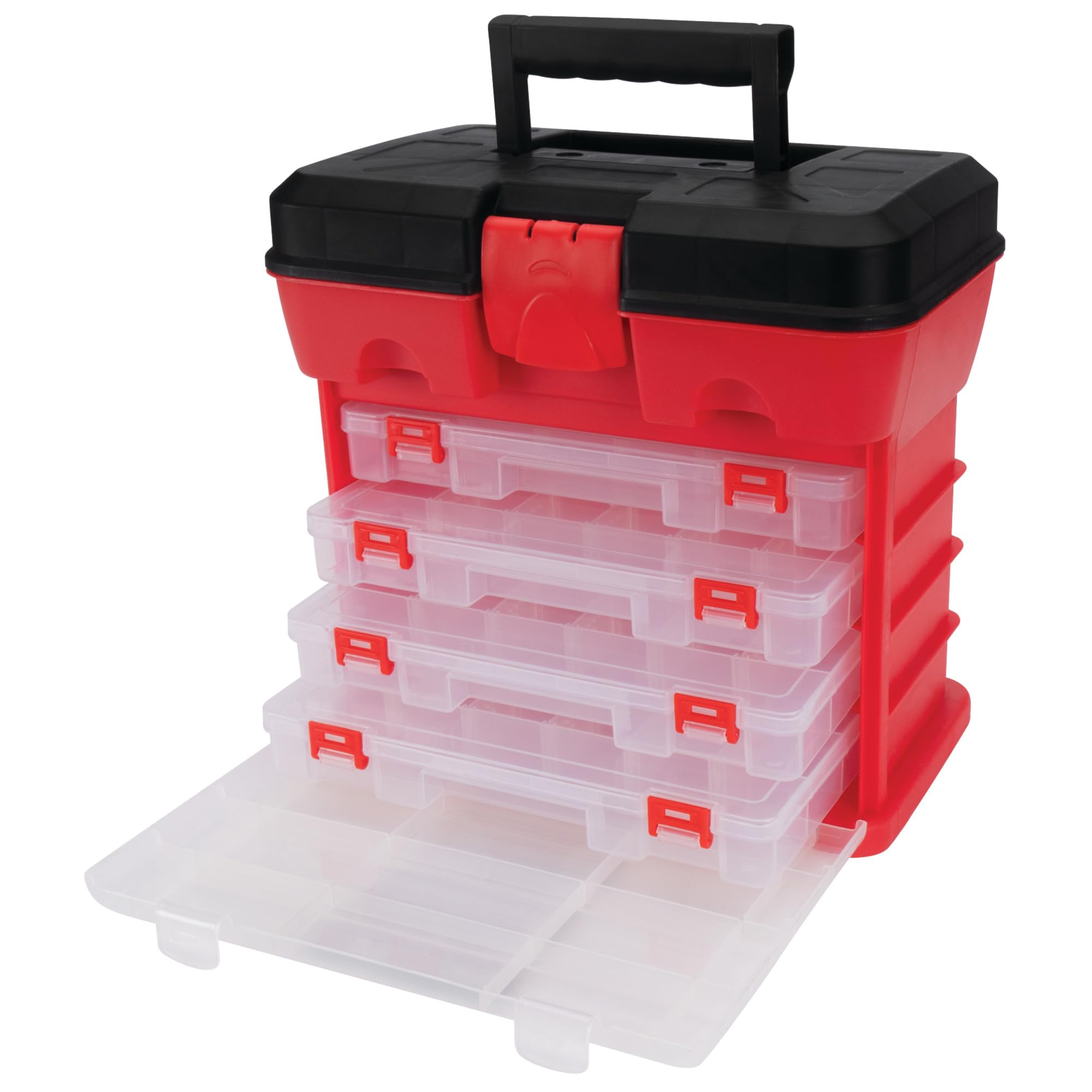 W54042 Performance Tool Plastic Rack System Tool Box with 4 Organizers