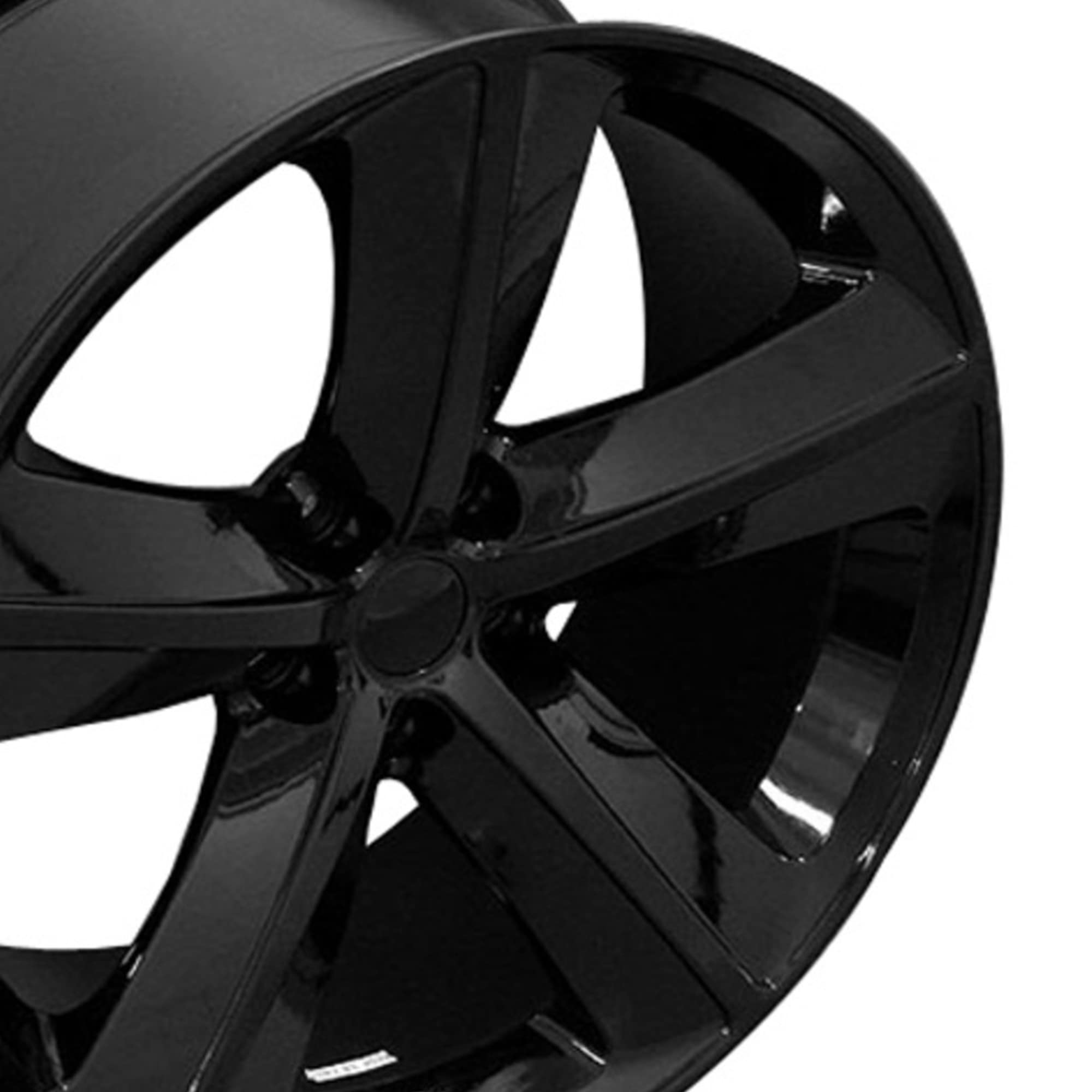Black Wheel Painted OE Wheels LLC DG05-20090-5115-20B (20 x 9. inches /5 x 115 mm, 20 mm Offset)