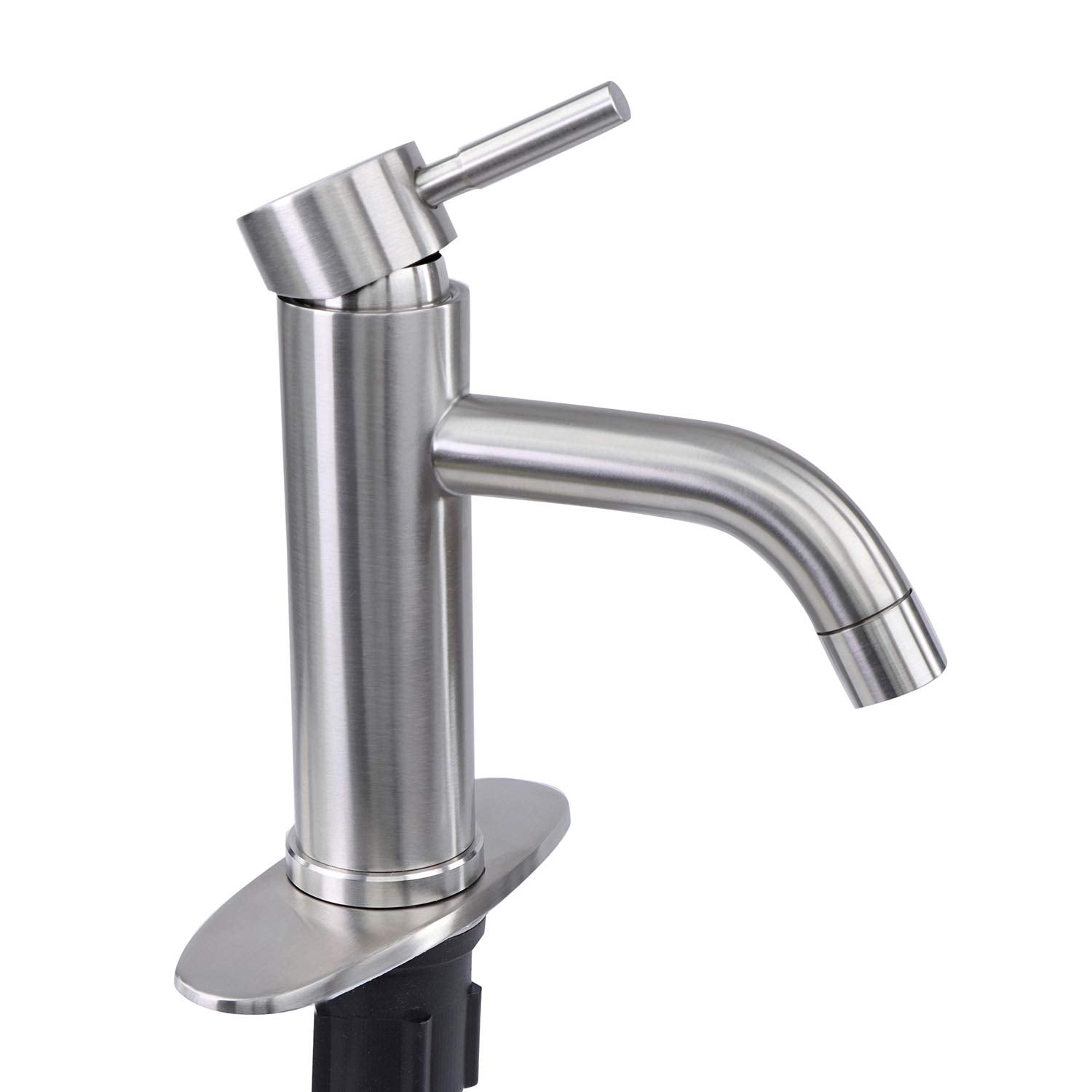 VF77-BN-A Empire Faucets 6-3/4" RV Bathroom Metal Vessel Faucet with Optional Deckplate - Brushed Nickel