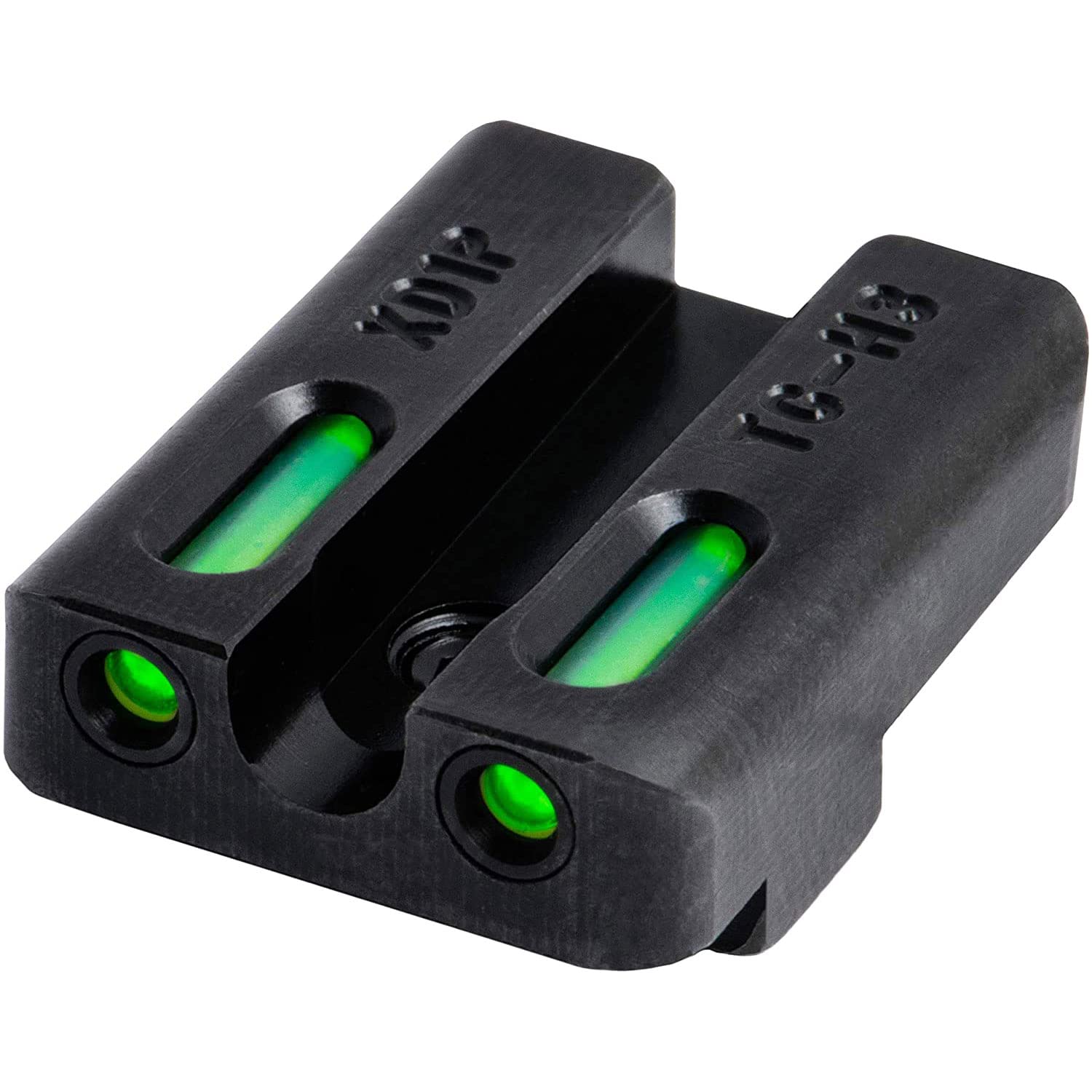 TruGlo Pro TFK Fiber Optic & Tritium Handgun Pistol Sight Accessories w/Fortress Finish Protection & Angled Rear Sight for Springfield XD Models