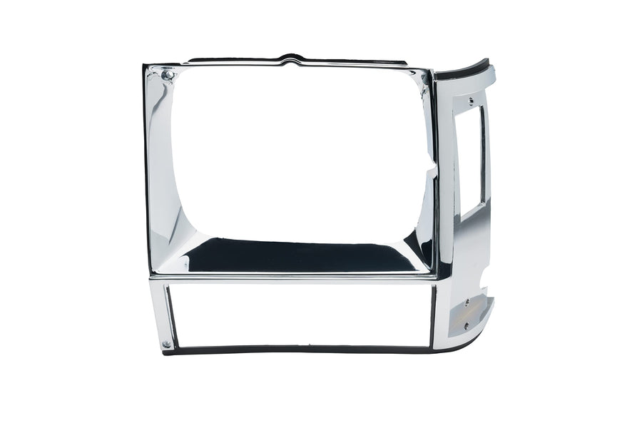 12419.11 | Omix-Ada | Headlight Bezel, Chrome, Left | OE Reference: 55002245 | Fits 1984-1990 Jeep Cherokee XJ/MJ