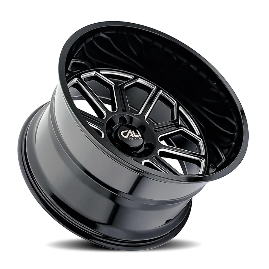 Auburn Cali Off-Road 9117 Black Wheel Milled (20 x 10. inches /6 x 139 mm, 25 mm Offset)