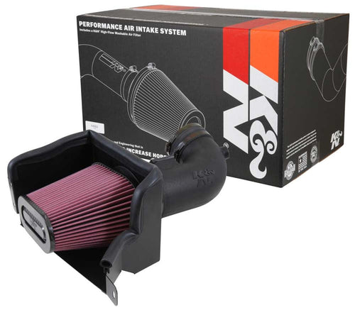Cold Air Intake System K&N: High-Flow Air-Filter, Increase Performance & Horsepower: Compatible with 2014-2015 CHEVROLET Corvette, 57-3081