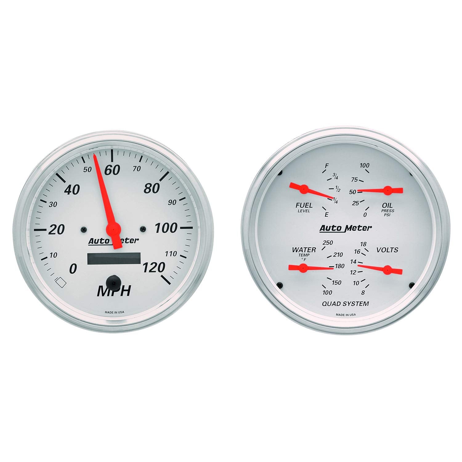 Auto Meter Arctic White 1303 Street Rod Kit