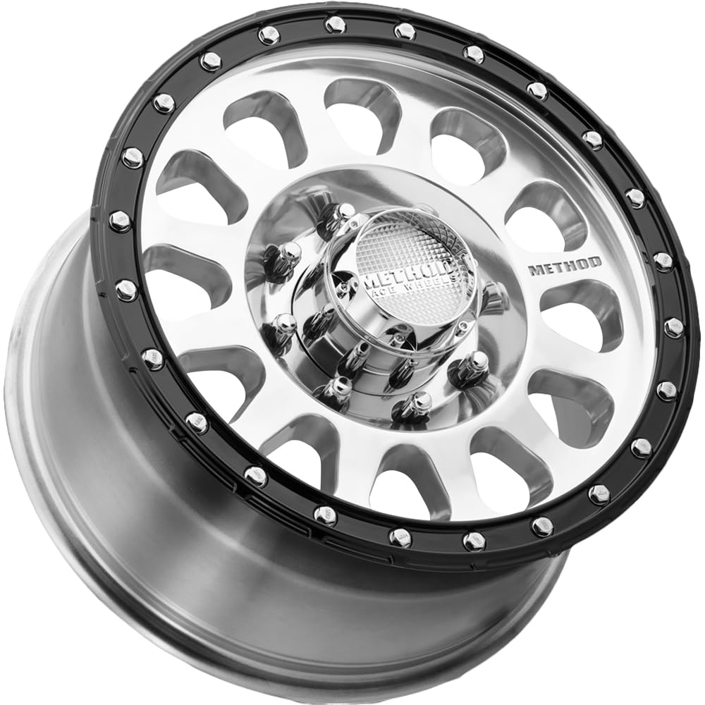 17x8.5 Method MR315 +25mm Polished/Black Wheel Rim 17 Inch MR315785801725 8x6.5"