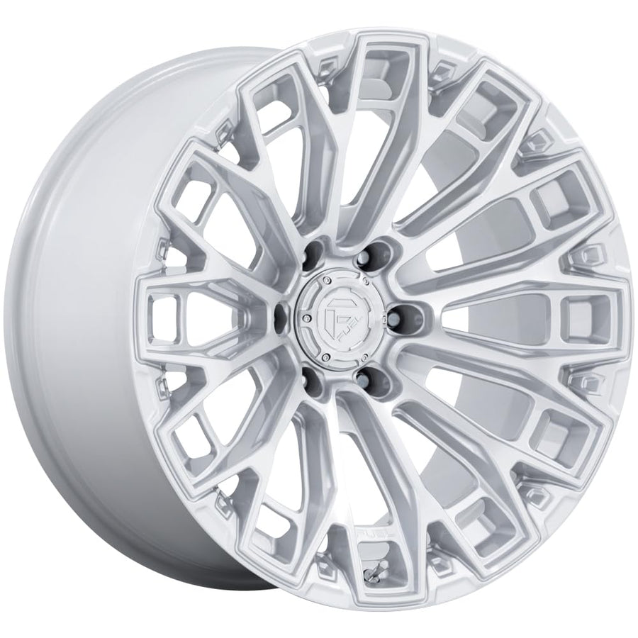 FC882 TRAX FUEL OFF-ROAD 17X9 6X5.5 5.79 20mm GLOSS SILVER W/MACHINED FACE - FC882SD17906820