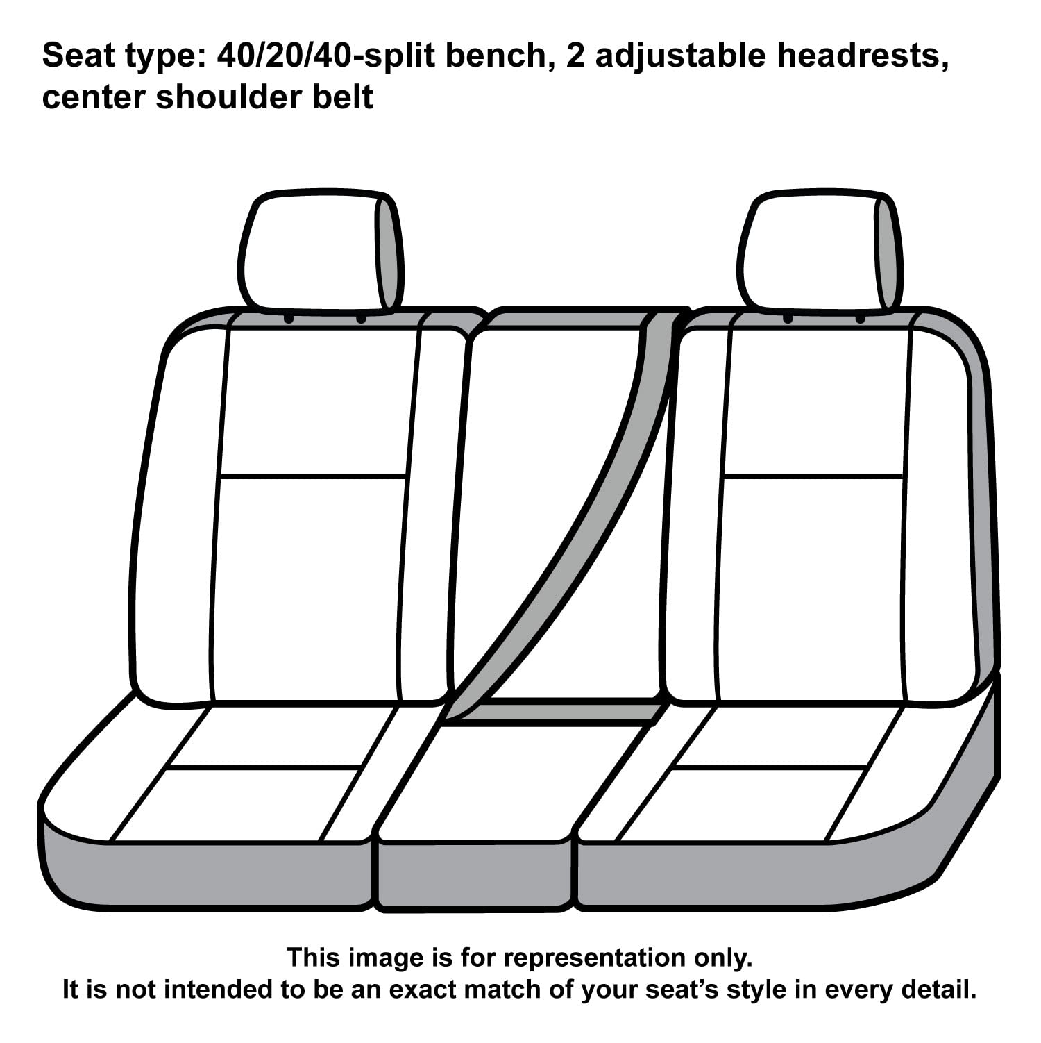 Covercraft Super Dux Carhartt SeatSaver Custom Seat Covers | SSC3479COBK | 1st Row 40/20/40 Bench Seat | Compatible with Select Chevrolet Silverado/GMC Sierra 1500/2500/3500 Models | Black