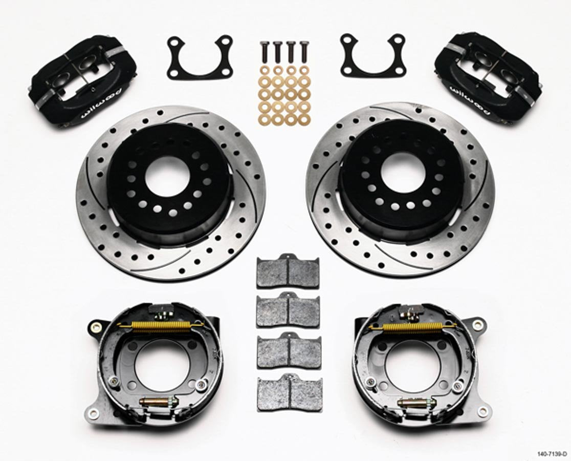 One Piece Wilwood 140-7139-D Vented Brake Kit for Big Ford with 2.36" Offset