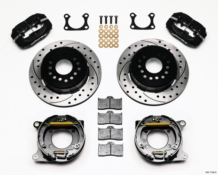 One Piece Wilwood 140-7139-D Vented Brake Kit for Big Ford with 2.36" Offset