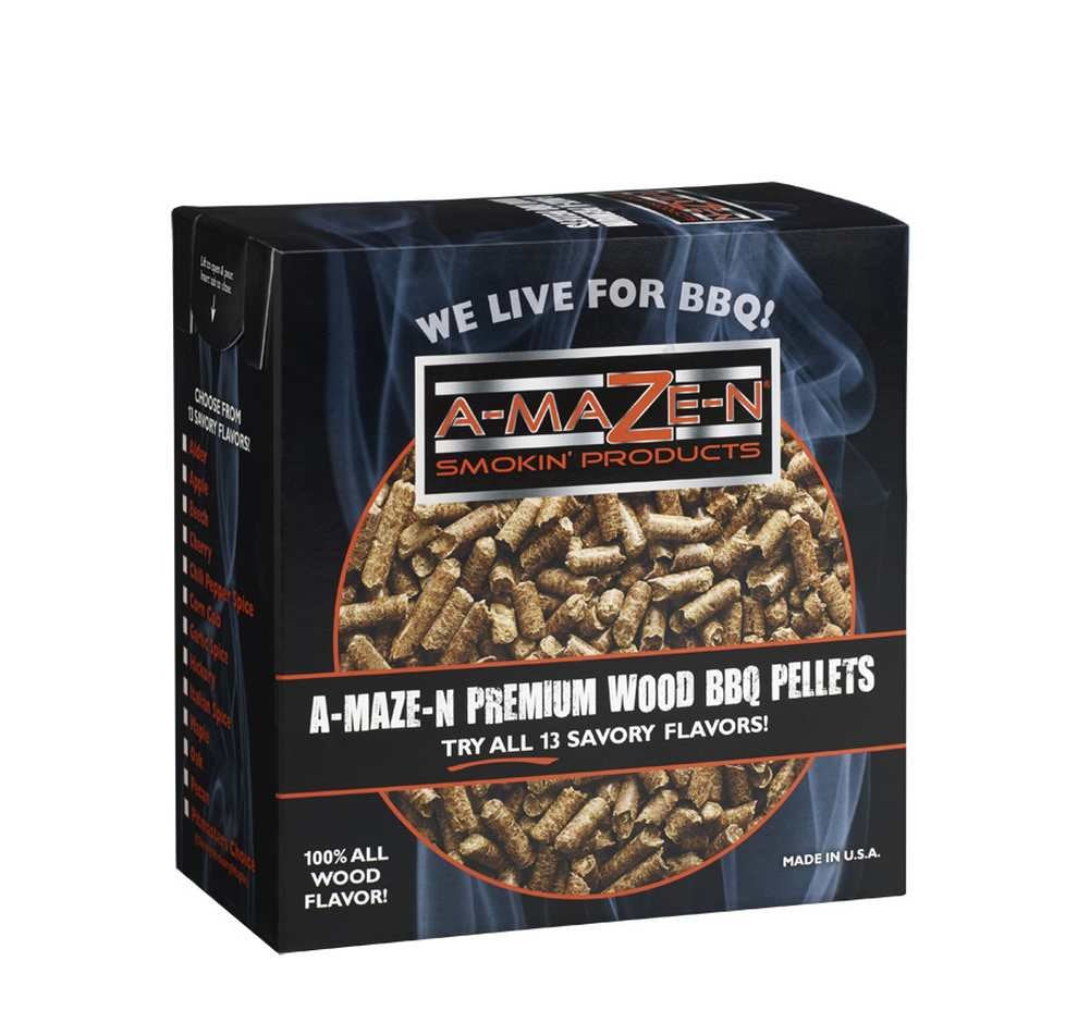 100% Premium Wood BBQ Smoker Pellets, A-MAZE-N Pitmaster's Choice, 2 Pounds