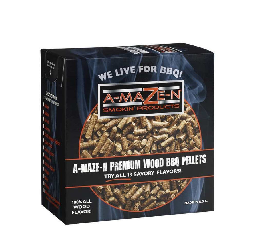 100% Premium Wood BBQ Smoker Pellets, A-MAZE-N Pitmaster's Choice, 2 Pounds