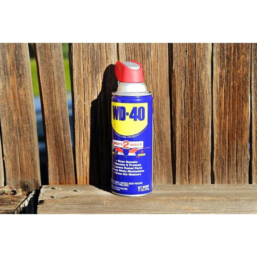 Smart Straw WD-40 Spray Lubricant, 11 oz. Aerosol Can, 12/Carton