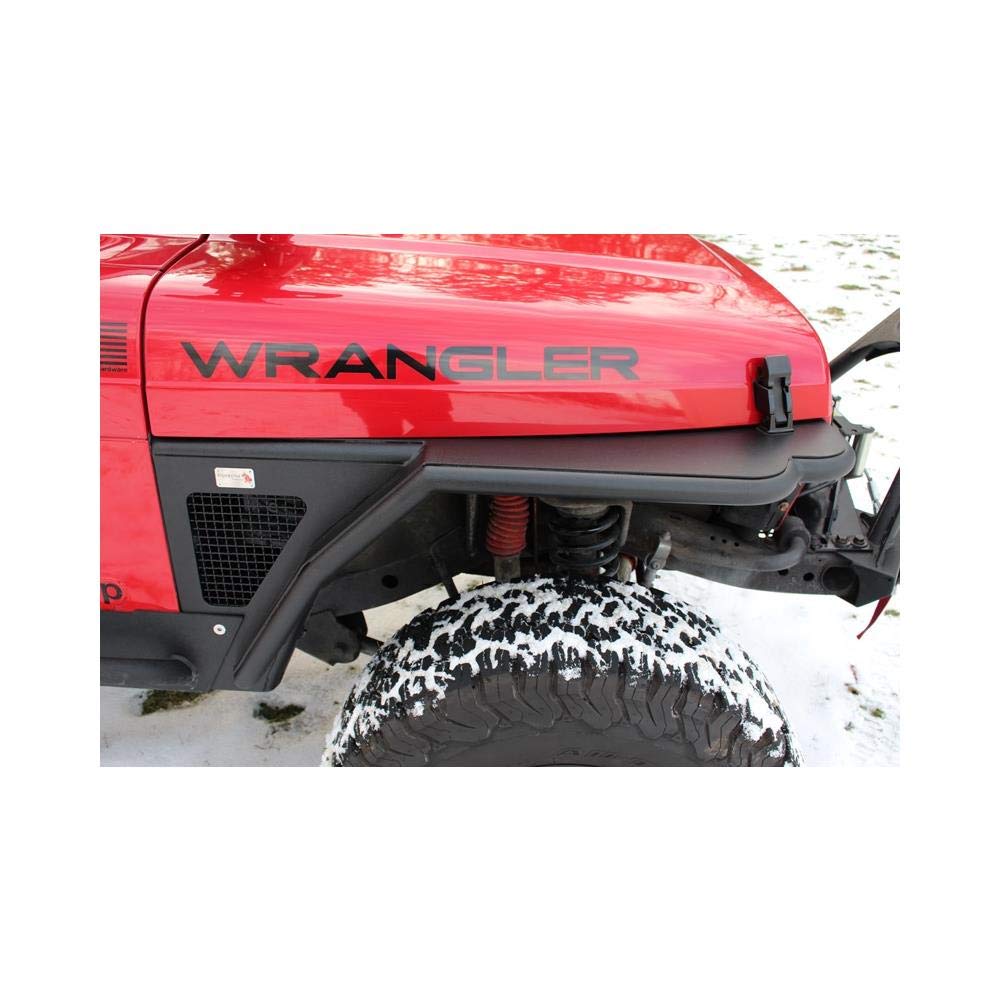 Fishbone Offroad KENFB23029 Fendor Flares Front and Rear Fits Jeep Wrangler, Black