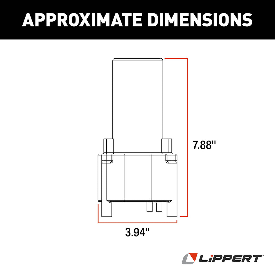 Lippert Fifth Wheel Venture Landing Gear Motor, Standard Replacement Motor, No Assembly Required, Motor Only - 142178