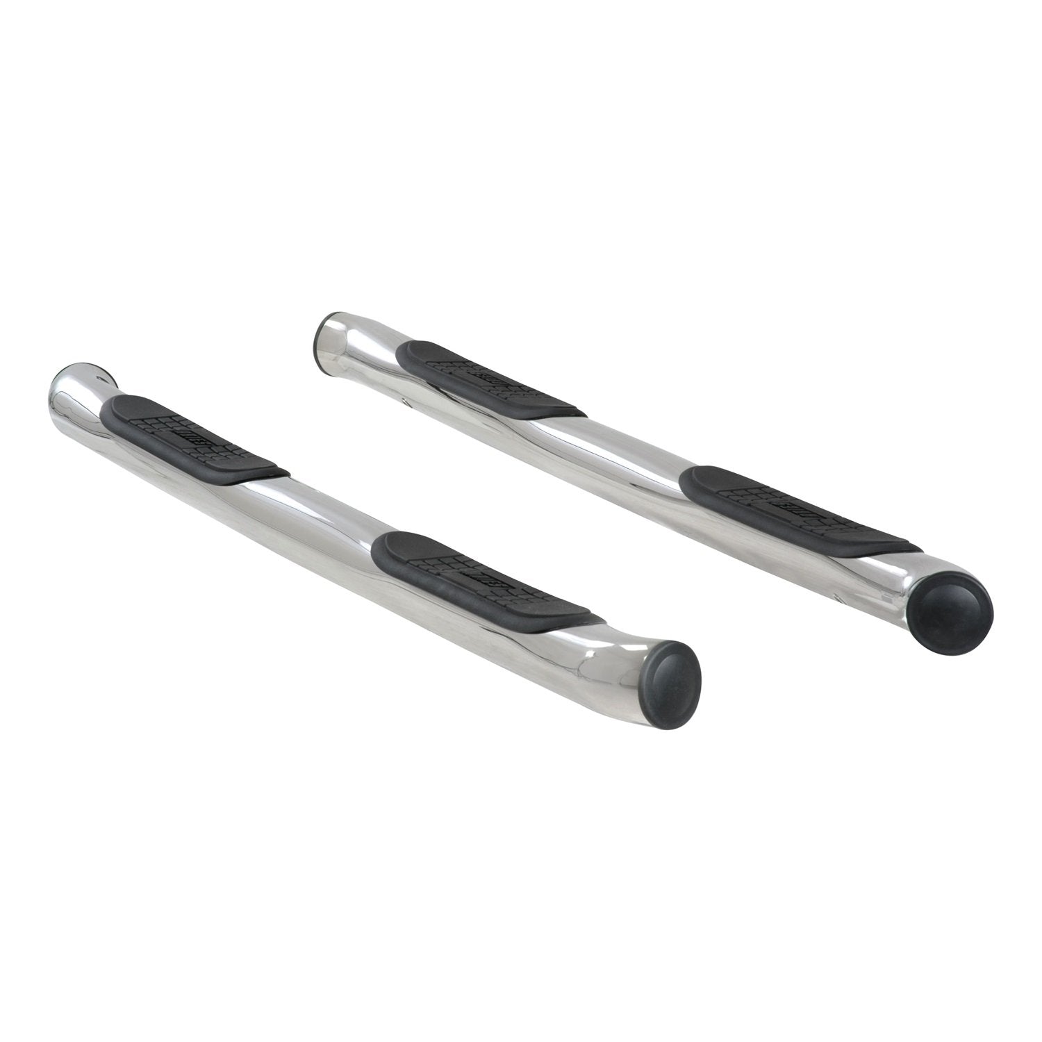 3-Inch Round Polished Stainless Steel ARIES Nerf Bars, No-Drill, Fits Select Jeep Liberty