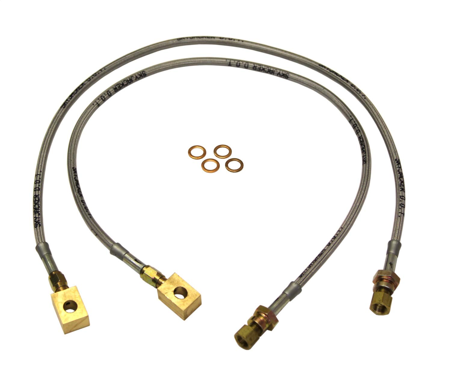4"- 6" Skyjacker (FBL93) Stainless Steel Brake Line - Pair