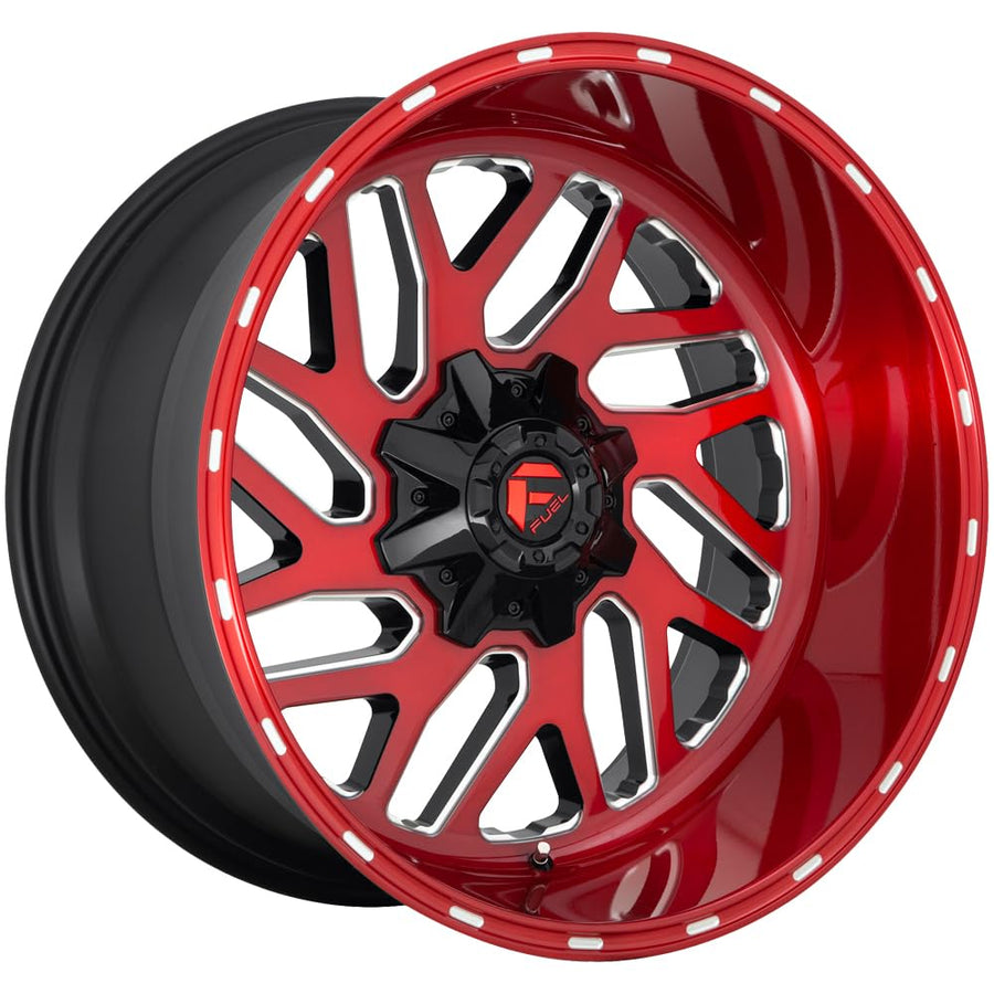1PC FUEL TRITON 20x10 6x135.00/6x139.70 CANDY RED MILLED (-19 mm) Wheel Rim